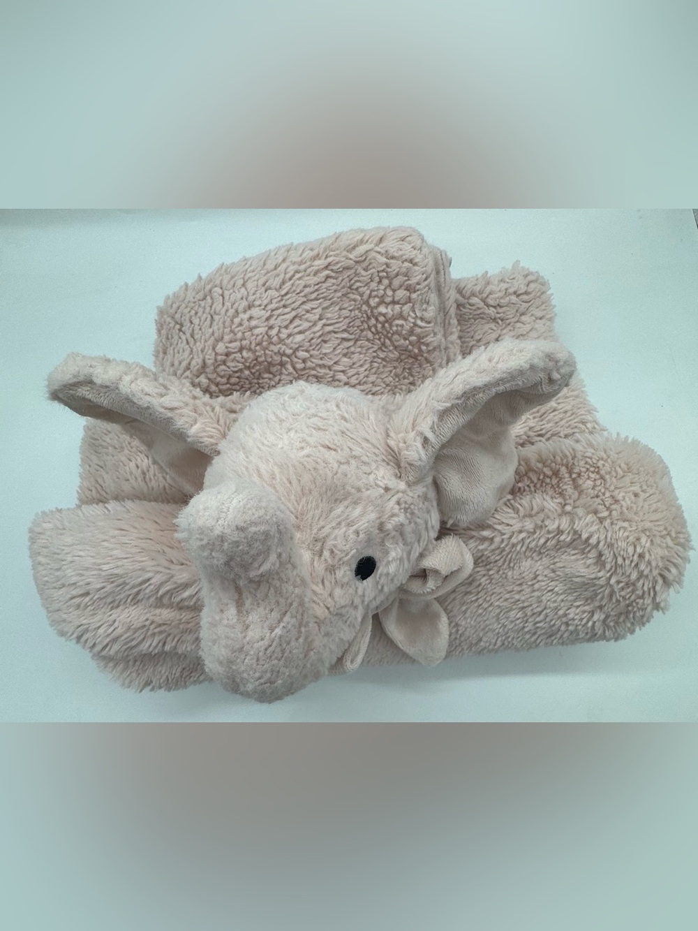 Mon Lapin Plush Elephant Security/Lovey Blanket
